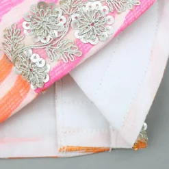 Outlet Leheriya Printed Top And Faux Mirror Work Lehenga With Matching Dupatta Ethnic Wear | Lehengas & Ghagras