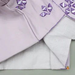 Online Lilac Embroidered And Mirror Work Top And Lehenga Ethnic Wear | Lehengas & Ghagras