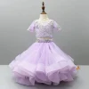 Discount Lilac Embroidered Crop Top And Net Layered Lehenga Ethnic Wear | Lehengas & Ghagras