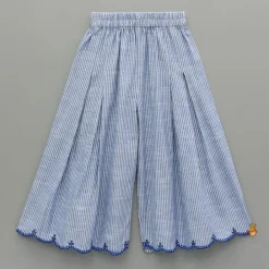 Best Linen Embroidered Top With Wide Leg Pants Dresses & Sets | Sets