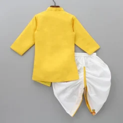 Hot Lion King Embroidered Asymmetric Kurta With Dhoti BOY Indian Ethnic Wear | Ethnic Sets