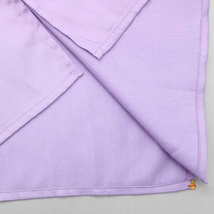 Discount Lovely Lilac Kurta With Floral Embroidered Jacket And Pyjama BOY Indian Ethnic Wear | Ethnic Sets