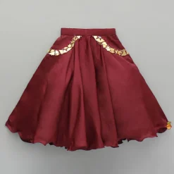 Online Maroon Embellished Top And Lehenga Ethnic Wear | Lehengas & Ghagras