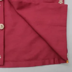 Fashion Maroon Ethnic Kurta With Floral Sequins Embroidered Jacket And Pyjama BOY Indian Ethnic Wear | Ethnic Sets