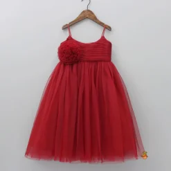 Outlet Maroon Floral Princess Gown Dresses & Sets | Gowns