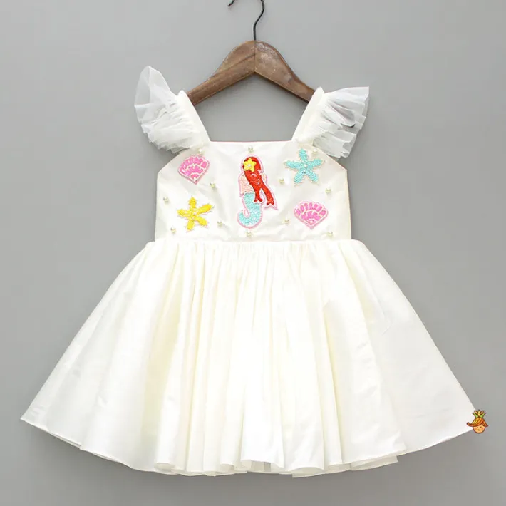 Online Mermaid Themed Flared Dress With Bowie Headband Dresses & Sets | Dresses
