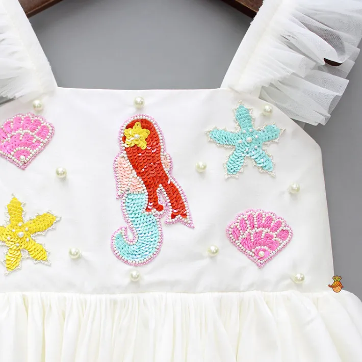 Online Mermaid Themed Flared Dress With Bowie Headband Dresses & Sets | Dresses