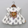 Clearance Mirror Work And Multicolour Thread Embroidered Off White Short Kurti Ethnic Wear | Kurtis & Jumpsuits