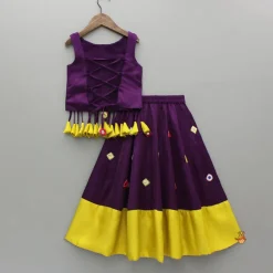 Outlet Mirror Work Stylish Top And Flared Lehenga Ethnic Wear | Lehengas & Ghagras