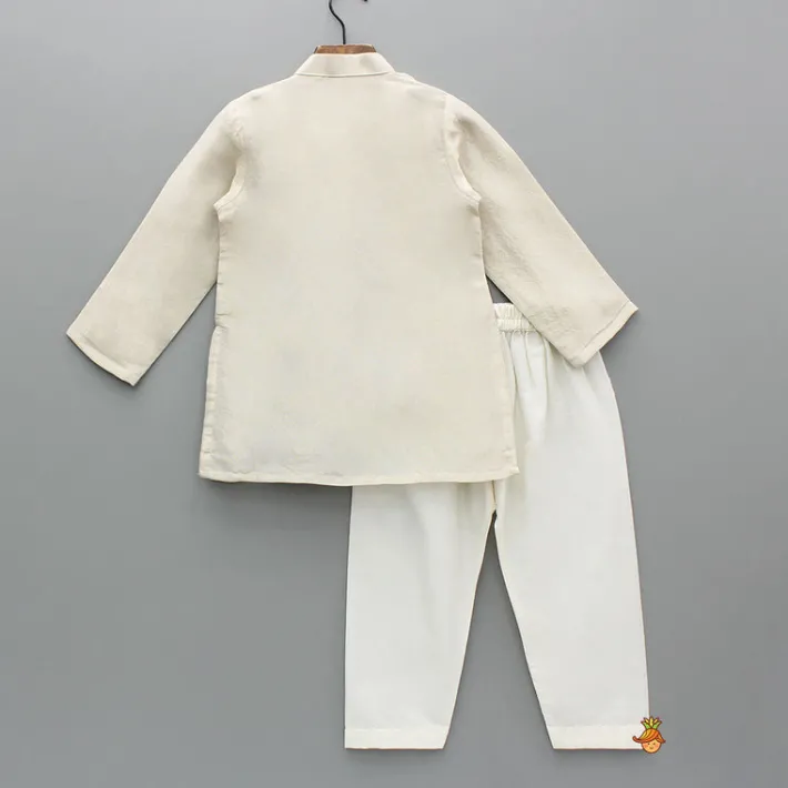 Discount Mor Pankh Embroidered Shimmer Kurta And Pyjama BOY Twinning Sets | Indian Ethnic Wear