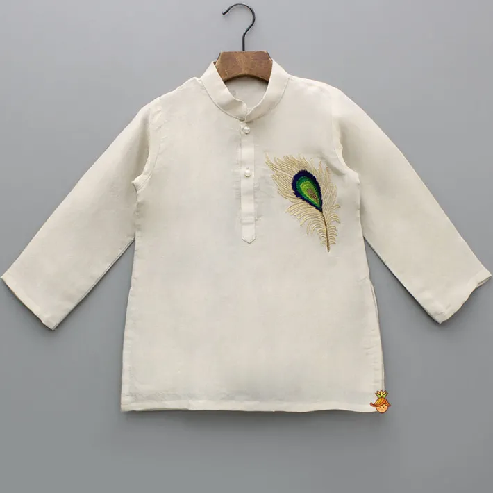 Discount Mor Pankh Embroidered Shimmer Kurta And Pyjama BOY Twinning Sets | Indian Ethnic Wear