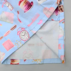 Hot Morning Theme Printed Pure Cotton Blue Sleepwear Sleepwear