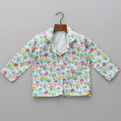 Discount Multi Colour Hot Air Balloon Print Sleepwear Sleepwear