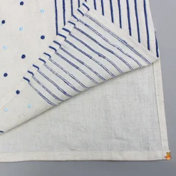 Outlet Multi Pattern Embroidered Off White Kurta With Pyjama BOY Indian Ethnic Wear | Ethnic Sets