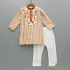 New Multicolor Striped Printed Kurta With Pyjama BOY Indian Ethnic Wear | Ethnic Sets