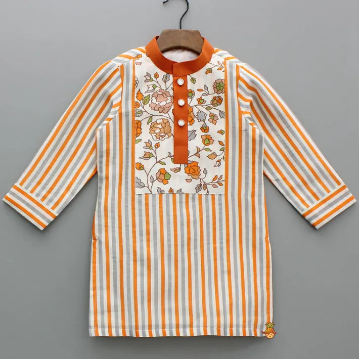 New Multicolor Striped Printed Kurta With Pyjama BOY Indian Ethnic Wear | Ethnic Sets