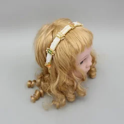 Discount Multicolour Artificial Stones And Pearls Embellished Hairband Hair Accessories | Hair Bands