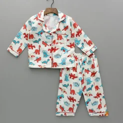 Hot Multicolour Dinosaur Printed Sleepwear BOY Sleep Wear | Sleepwear