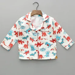 Hot Multicolour Dinosaur Printed Sleepwear BOY Sleep Wear | Sleepwear