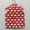 Sale Multicolour Elephant Printed Jacket BOY Indian Ethnic Wear | Ethnic Jackets