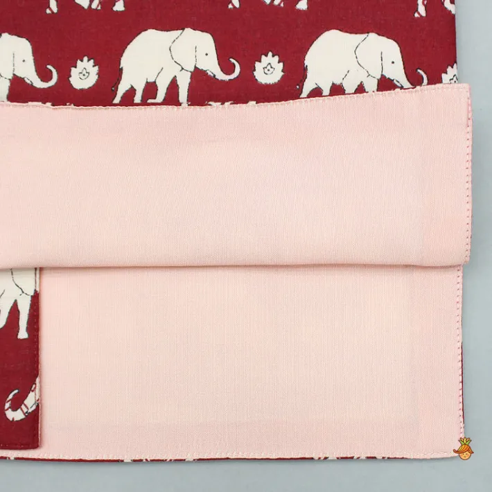 Sale Multicolour Elephant Printed Jacket BOY Indian Ethnic Wear | Ethnic Jackets