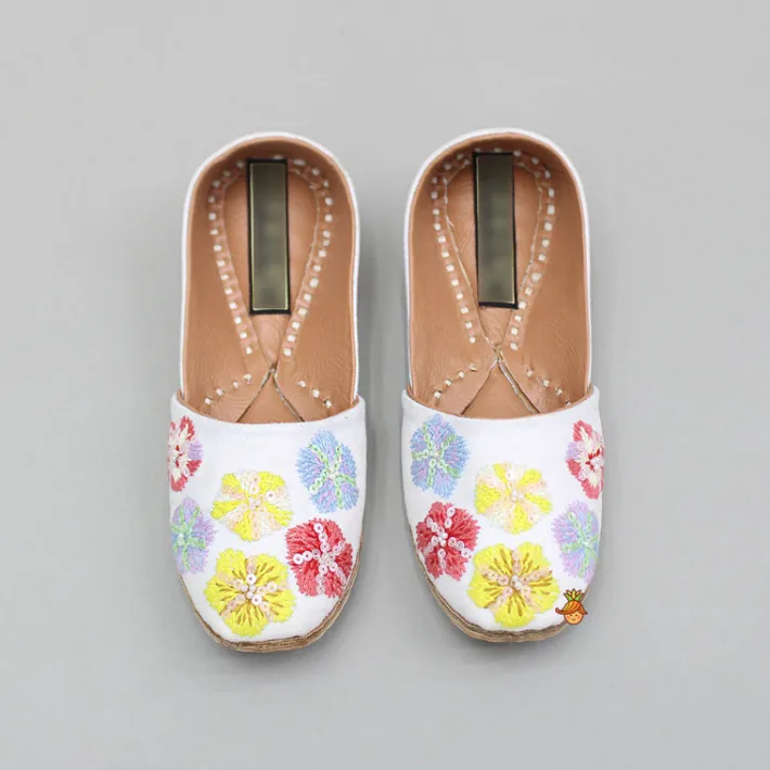 Clearance Multicolour Embroidered And Embellished Jutti BOY Shoes | Shoes