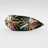 New Multicolour Embroidered Black Hairband Hair Accessories | Hair Bands
