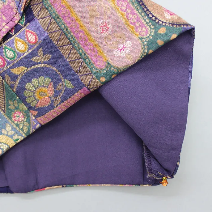 Best Multicolour Embroidered Pleated Top And Lehenga With Net Dupatta Ethnic Wear | Lehengas & Ghagras