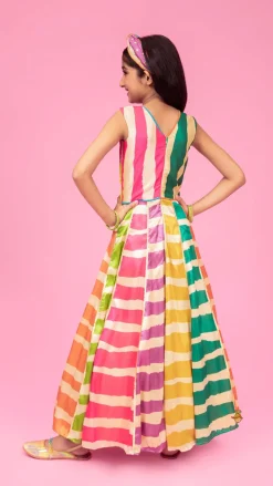 Online Multicolour Flared Kurti And Matching Hairband Ethnic Wear | Kurtis & Jumpsuits