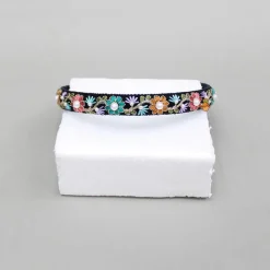 Best Multicolour Floral Embroidered Hairband Hair Accessories | Hair Bands
