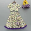 Sale Multicolour Floral Printed Crop Top With Lehenga And Net Dupatta Twinning Sets | Ethnic Wear