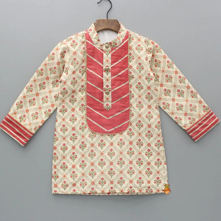 Best Multicolour Floral Printed Kurta And Pyjama BOY Twinning Sets | Indian Ethnic Wear