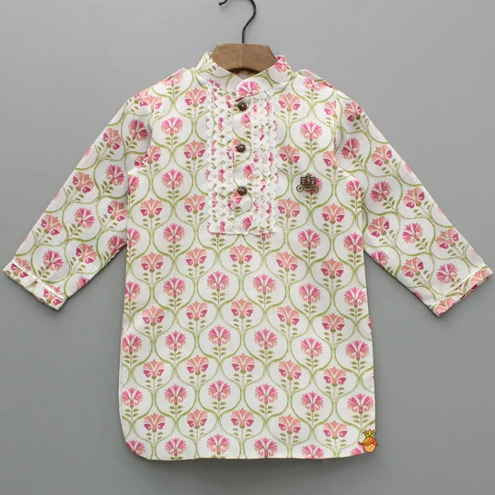 Outlet Multicolour Floral Printed Kurta And Pant BOY Indian Ethnic Wear | Ethnic Sets