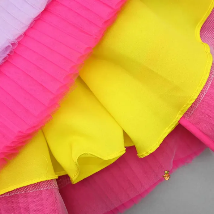 Best Multicolour One Shoulder Ruffle Dress Dresses & Sets | Dresses