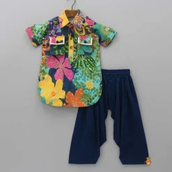 Sale Multicolour Pathani Kurta And Salwar BOY Indian Ethnic Wear | Ethnic Sets