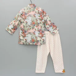 Sale Multicolour Printed Hand Embroidered Kurta And Pyjama BOY Indian Ethnic Wear | Ethnic Sets
