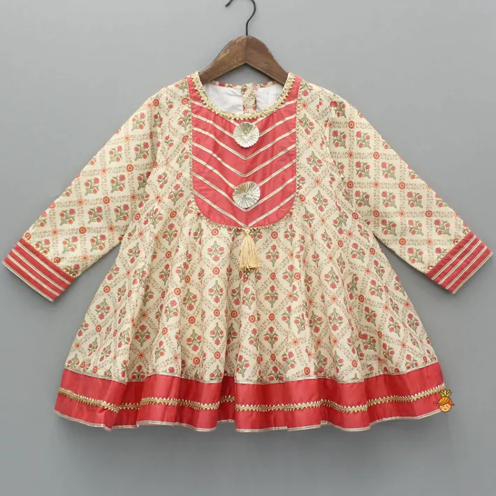 Sale Multicolour Printed Kurti And Pant With Dupatta Twinning Sets | Ethnic Wear