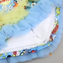 Best Multicolour Printed Ruffled Dress Dresses & Sets | Dresses