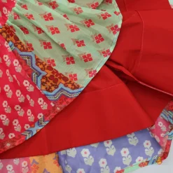 Online Multicolour Printed Tiered Long Kurti Twinning Sets | Ethnic Wear