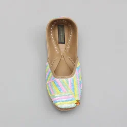 Best Multicolour Sequin And Bead Embroidered Jutti Shoes