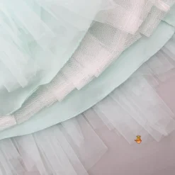 Clearance Multicolour Sequined Top And Layered Net Lehenga Ethnic Wear | Lehengas & Ghagras