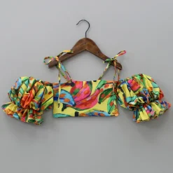 Best Multicolour Smocked Back Top With Elasticated Skirt And Head Band Dresses & Sets | Sets