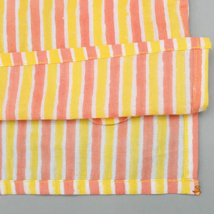 Outlet Multicolour Striped Top And Shorts BOY Sleep Wear | Sleepwear