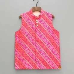 Sale Multicoloured Bandhani Printed Jacket BOY Indian Ethnic Wear | Ethnic Jackets