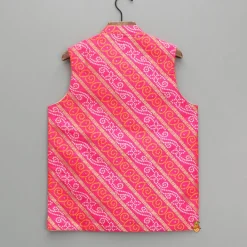 Sale Multicoloured Bandhani Printed Jacket BOY Indian Ethnic Wear | Ethnic Jackets