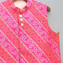 Sale Multicoloured Bandhani Printed Jacket BOY Indian Ethnic Wear | Ethnic Jackets
