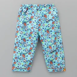 Sale Multicoloured Balls Printed Notch Collar Sleepwear BOY Sleep Wear | Sleepwear