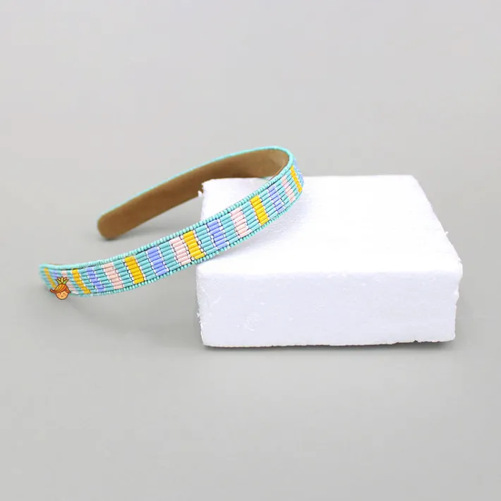 Online Multicoloured Cutdana Embroidered Hairband Hair Accessories | Hair Bands