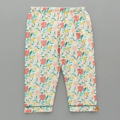 Outlet Multicoloured Floral Printed Notch Collar Sleepwear BOY Sleep Wear | Sleepwear