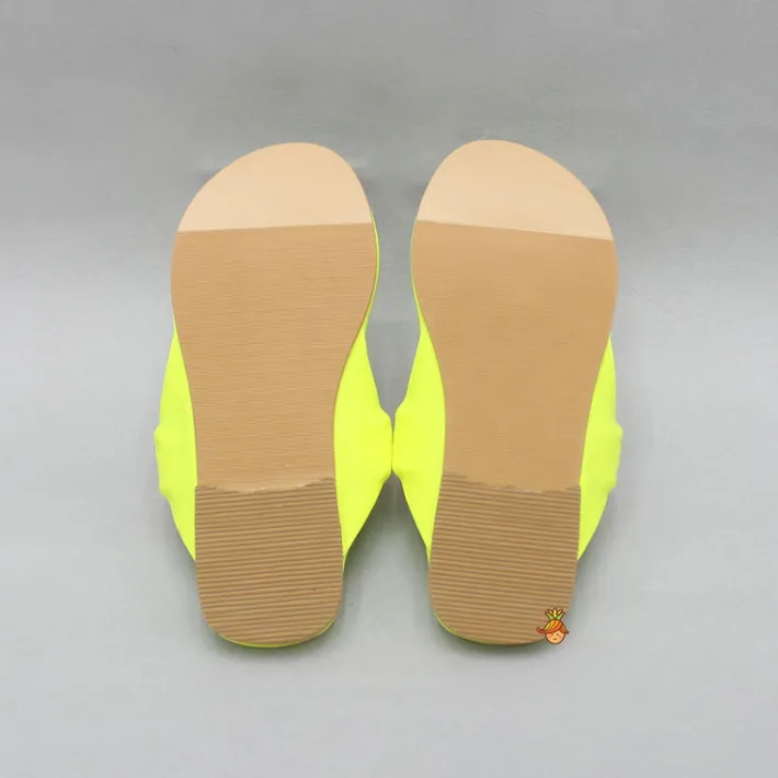 Hot Multicoloured Hand Embroidered Flower Strap Green Kolhapuri Flats Shoes